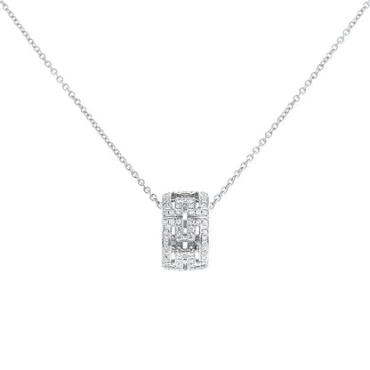 [Valéa jewellery]PARENTESI NECKLACE SILVER DIAMOND