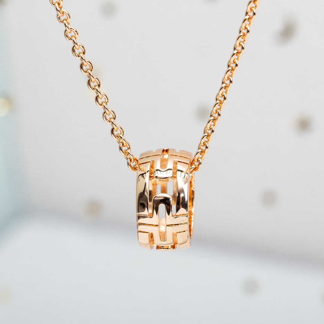 [Valéa jewellery]PARENTESI NECKLACE PINK GOLD