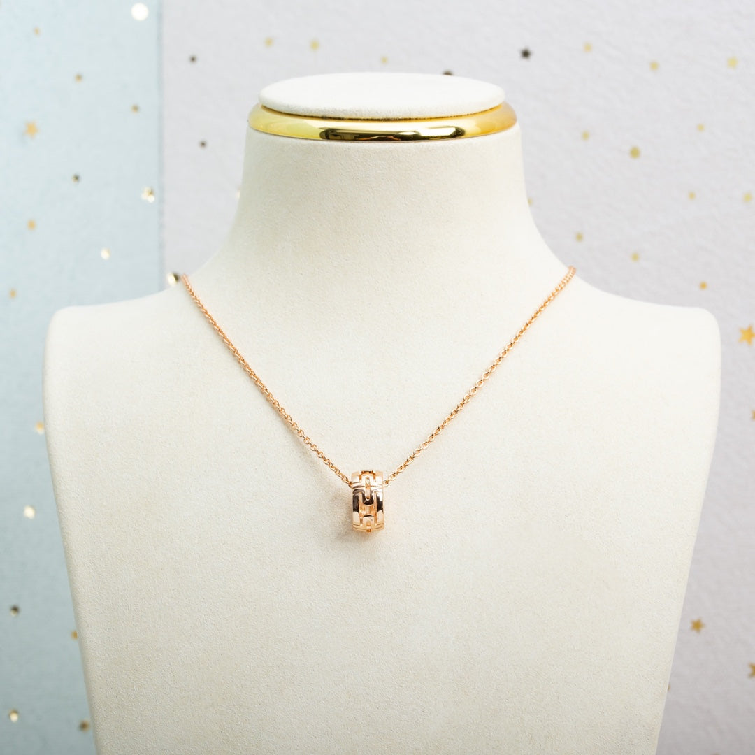 [Valéa jewellery]PARENTESI NECKLACE PINK GOLD