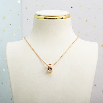 [Valéa jewellery]PARENTESI NECKLACE PINK GOLD