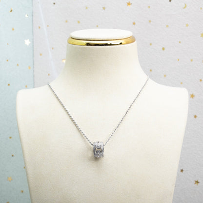 [Valéa jewellery]PARENTESI NECKLACE SILVER DIAMOND