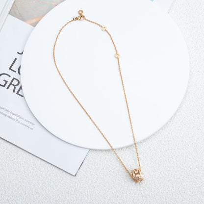 [Valéa jewellery]PARENTESI NECKLACE PINK GOLD DIAMOND
