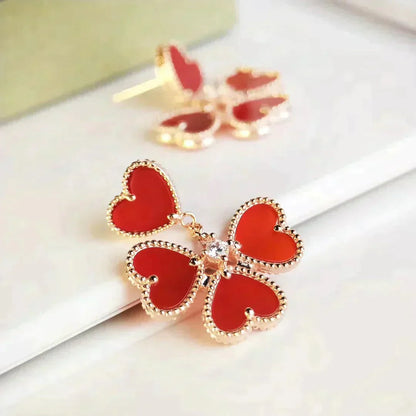 [valéa jewellery]SWEET CLOVER CARNELIAN EARRINGS
