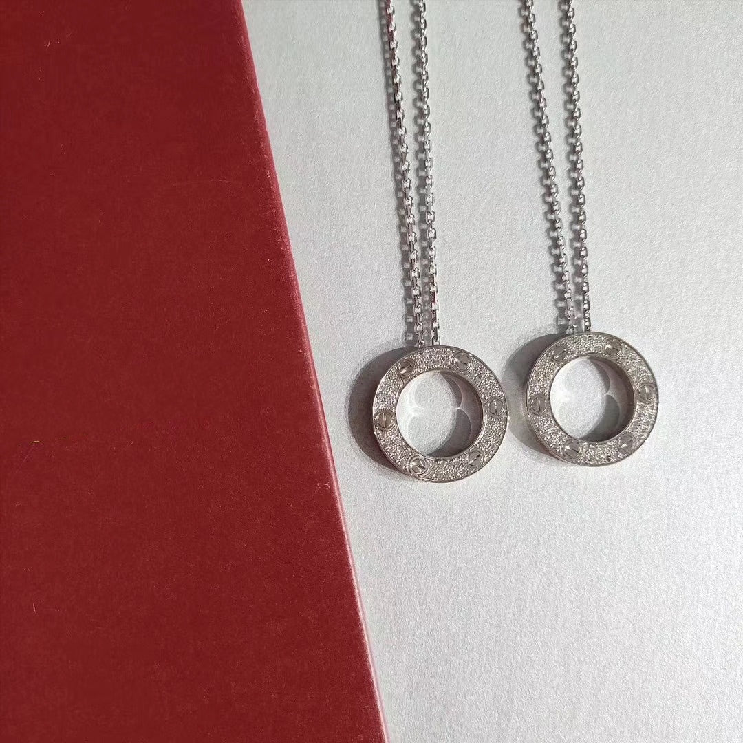 [Valéa jewellery]LOVE NECKLACE ADJUSTABLE SILVER