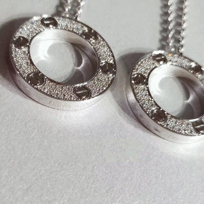 [Valéa jewellery]LOVE NECKLACE ADJUSTABLE SILVER