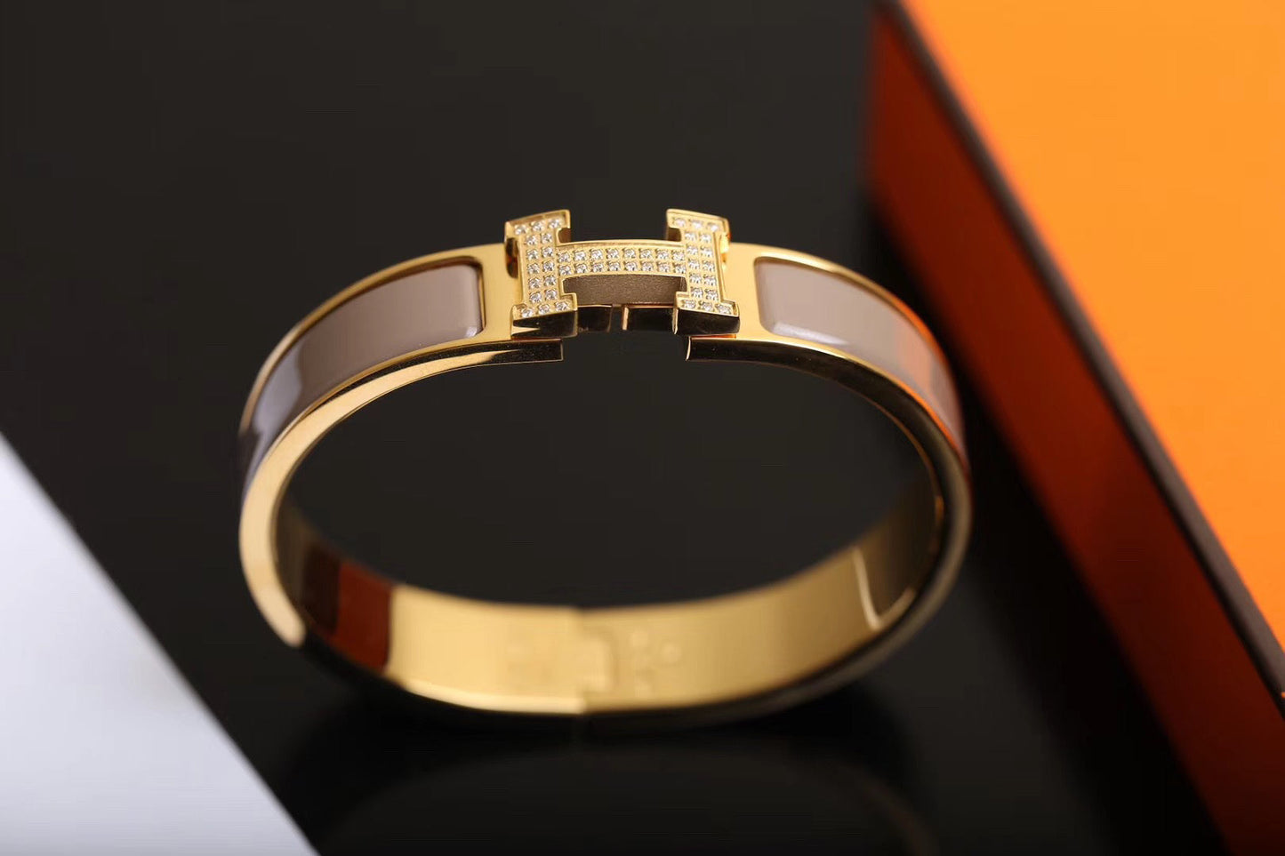 [Valéa jewellery]H BRACELET GOLD DIAMOND