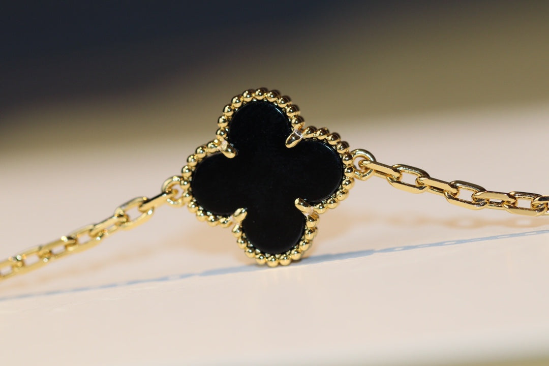 [Valéa jewellery]CLOVER 20 MOTIFS ONYX ROSE GOLD