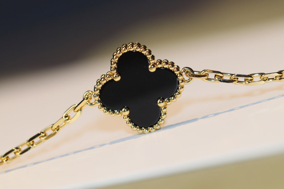 [Valéa jewellery]CLOVER 20 MOTIFS ONYX ROSE GOLD