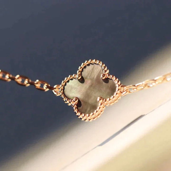 [Valéa jewellery]CLOVER 20 MOTIFS LASER DIAMOND NECKLACE