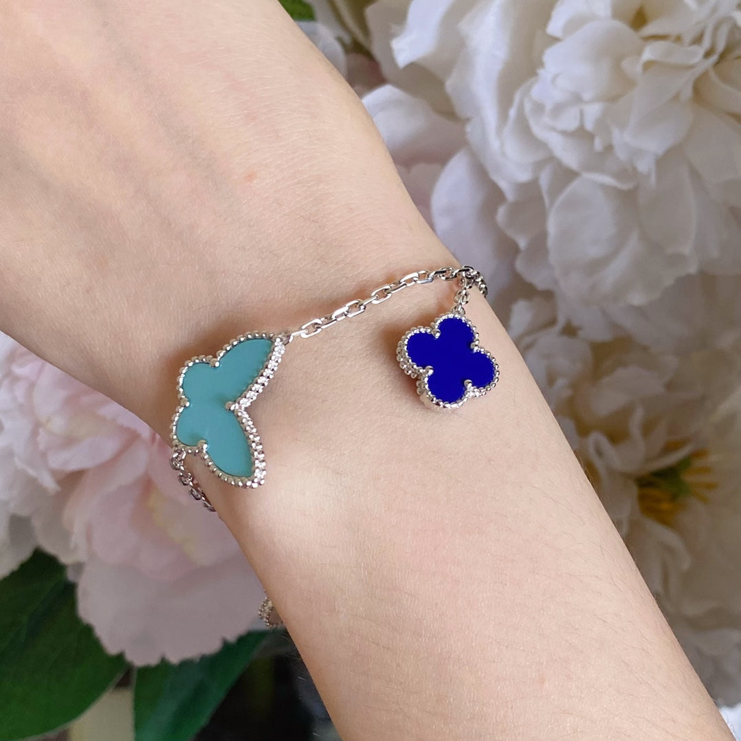 [Valéa jewellery]LUCKY SPRING SILVER BRACELET 4 MOTIF