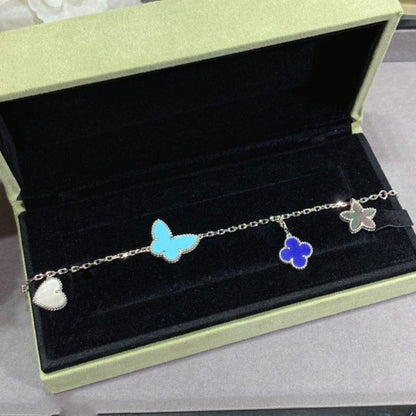 [Valéa jewellery]LUCKY SPRING SILVER BRACELET 4 MOTIF