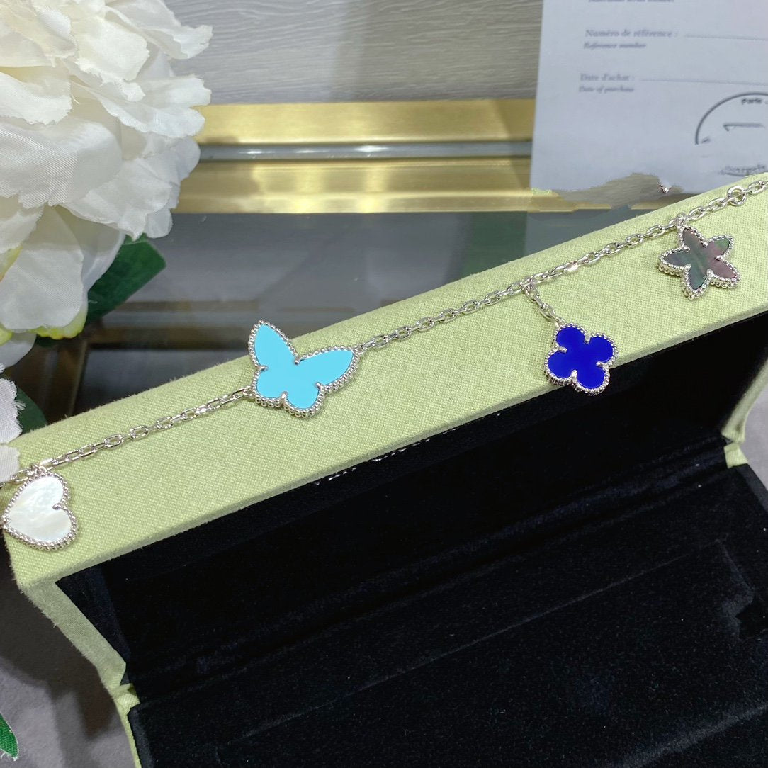 [Valéa jewellery]LUCKY SPRING SILVER BRACELET 4 MOTIF
