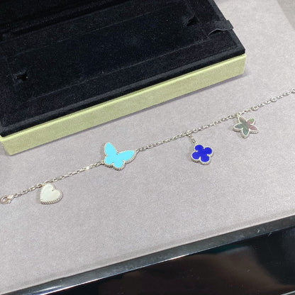 [Valéa jewellery]LUCKY SPRING SILVER BRACELET 4 MOTIF