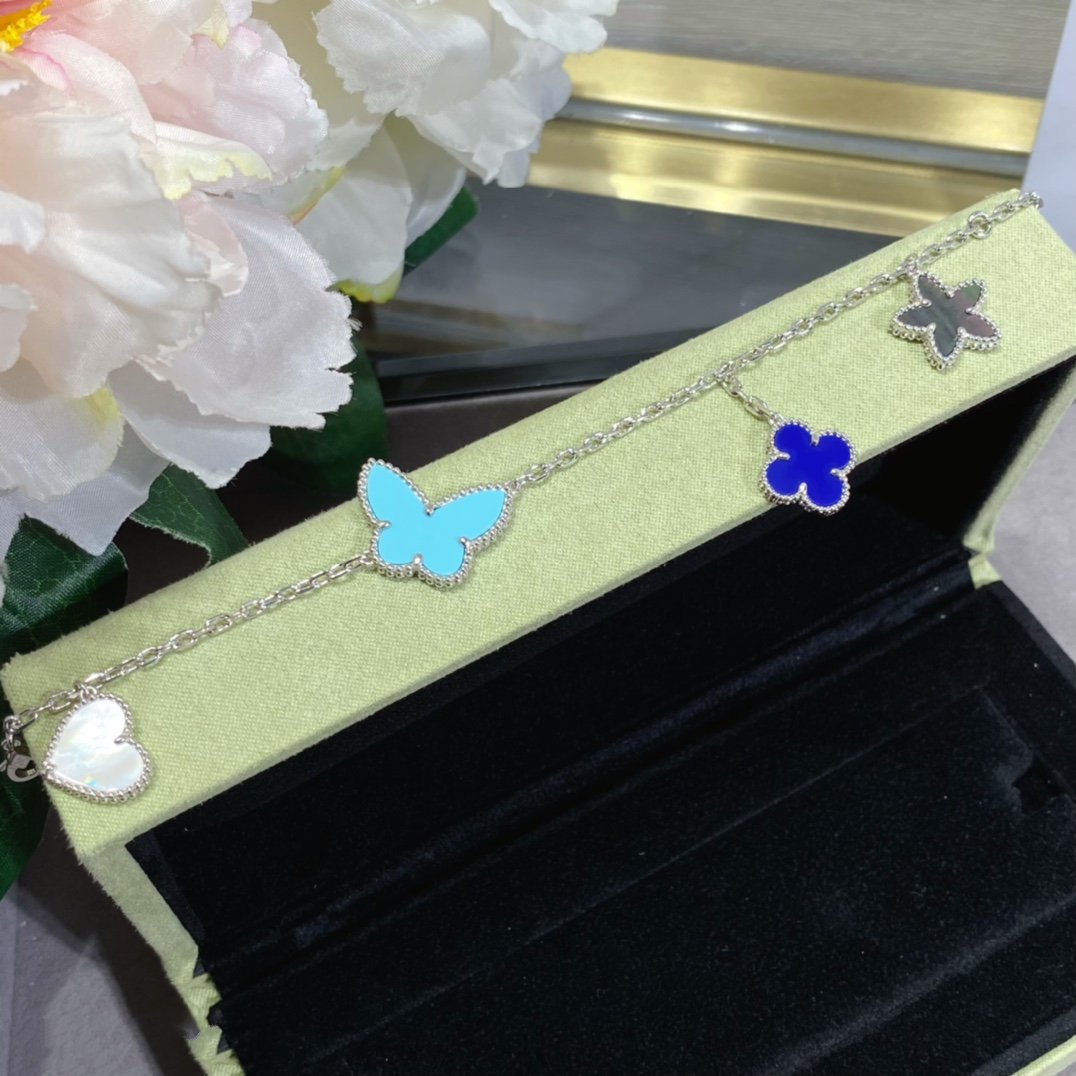 [Valéa jewellery]LUCKY SPRING SILVER BRACELET 4 MOTIF