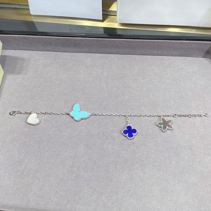 [Valéa jewellery]LUCKY SPRING SILVER BRACELET 4 MOTIF