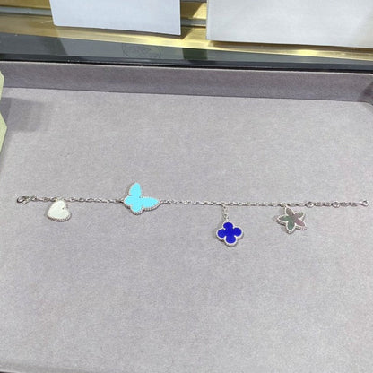 [Valéa jewellery]LUCKY SPRING SILVER BRACELET 4 MOTIF