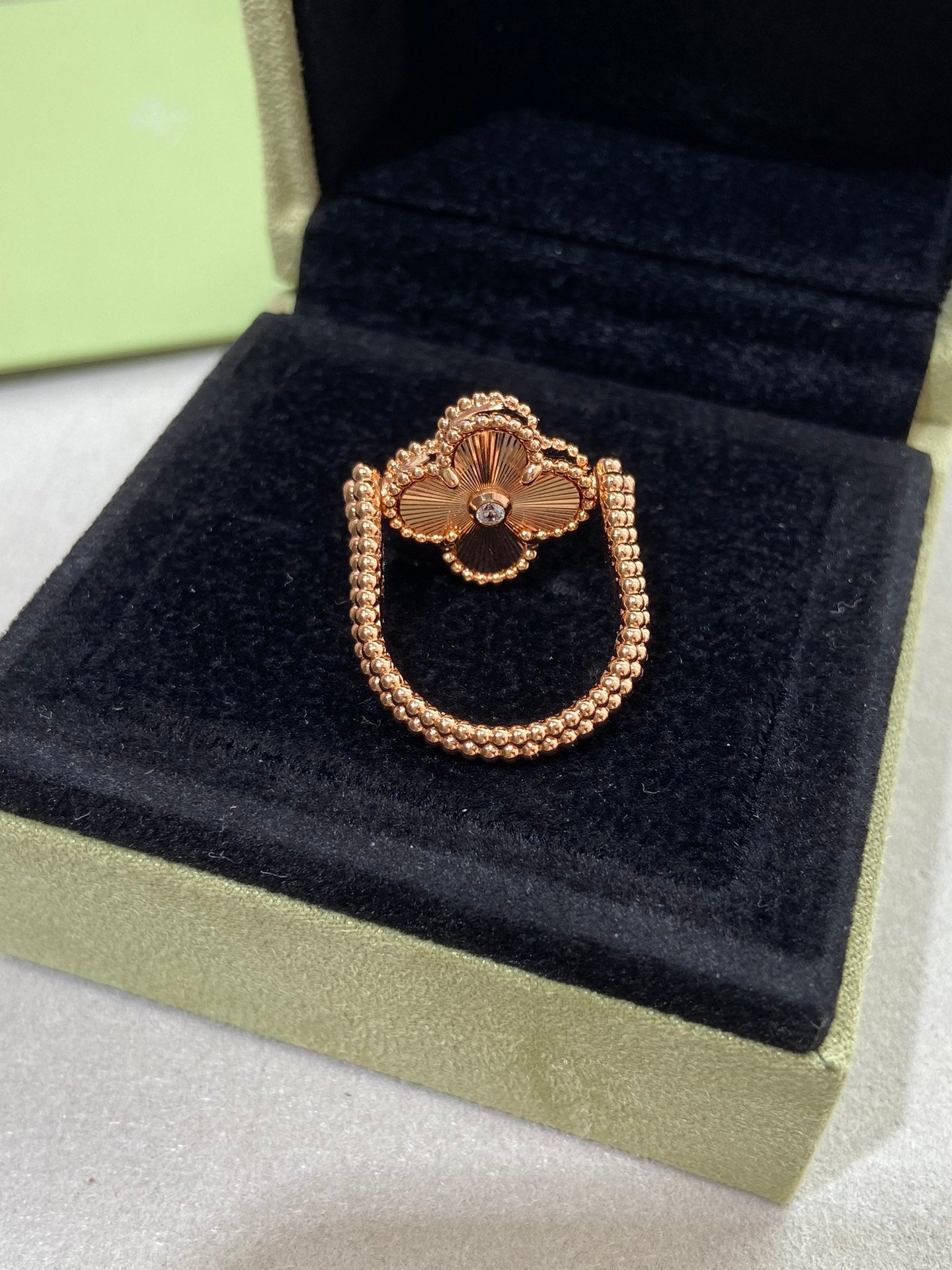 [Valéa jewellery]CLOVER RIVERSIBLE ROSE GOLD RING