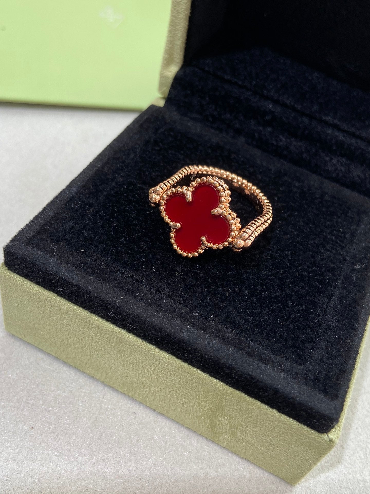 [Valéa jewellery]CLOVER RIVERSIBLE ROSE GOLD RING