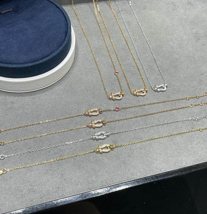 [Valéa jewellery]FORCE 10 DIAMOND PINK GOLD NECKLACE
