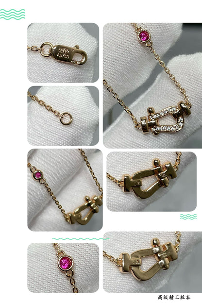 [Valéa jewellery]FORCE 10 DIAMOND PINK GOLD NECKLACE
