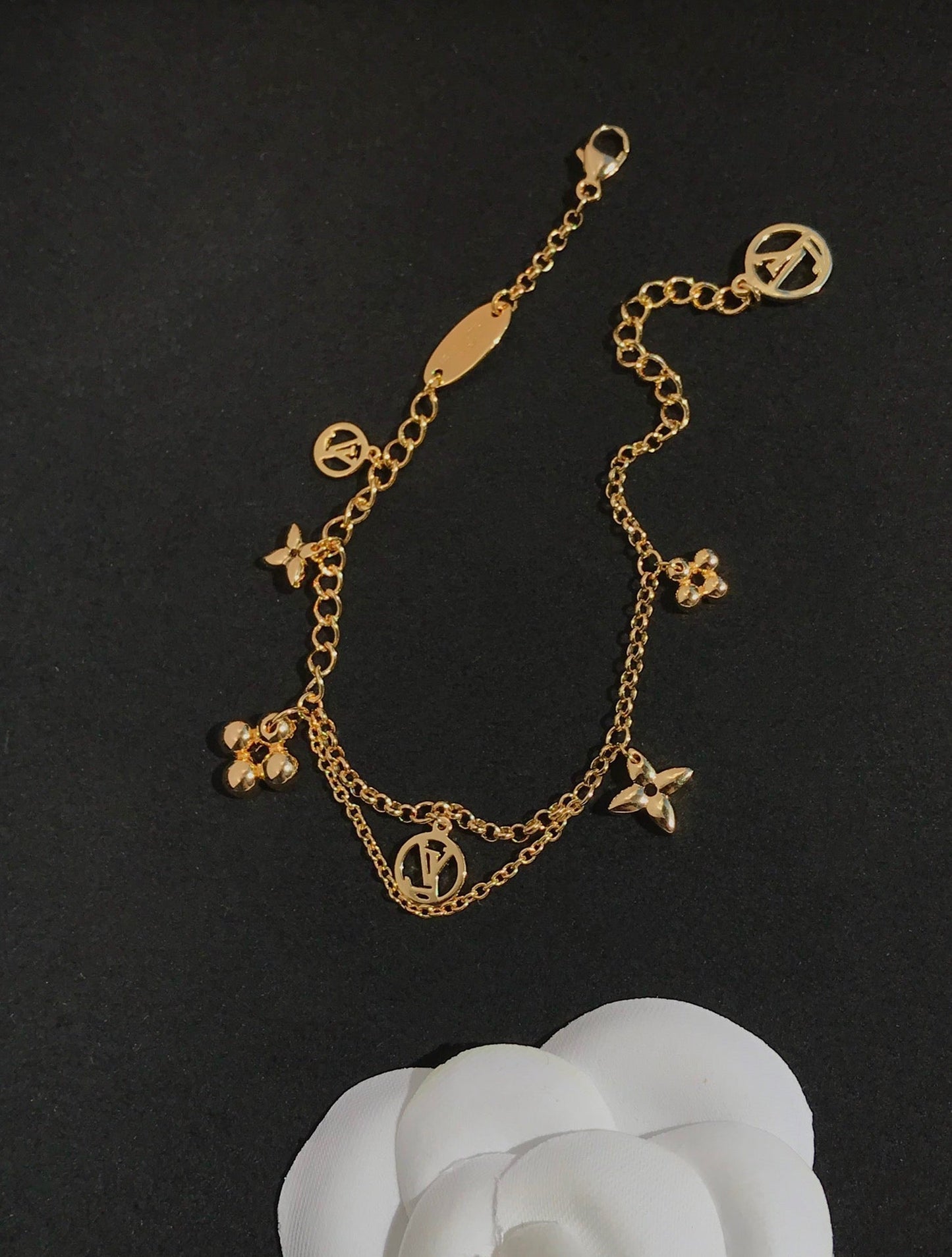 [Valéa jewellery]BLOOMING PINK GOLD MOP BRACELET