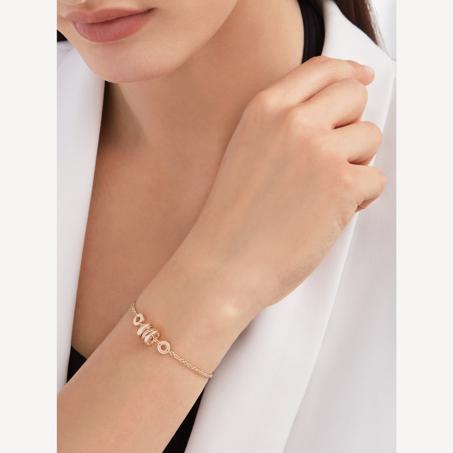 [valéa jewellery]ZERO 1 SOFT PINK GOLD BRACELET