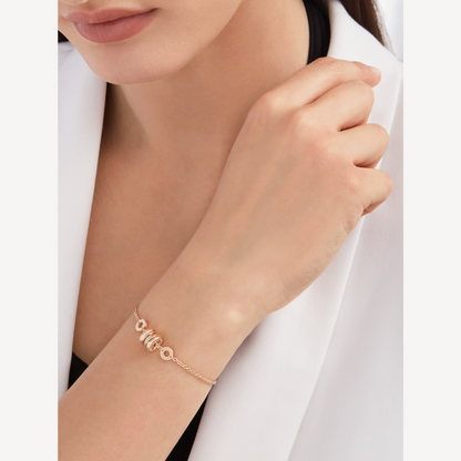 [valéa jewellery]ZERO 1 SOFT PINK GOLD BRACELET