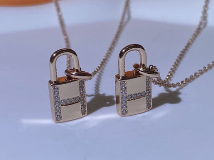 [Valéa jewellery]HM ADVANCED NICHE LOCK HEAD NECKLACE DIAMONDS