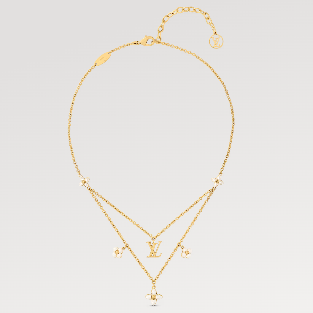 [Valéa jewellery]FLOWERGRAM GOLD MOP DOUBLE ROW NECKLACE