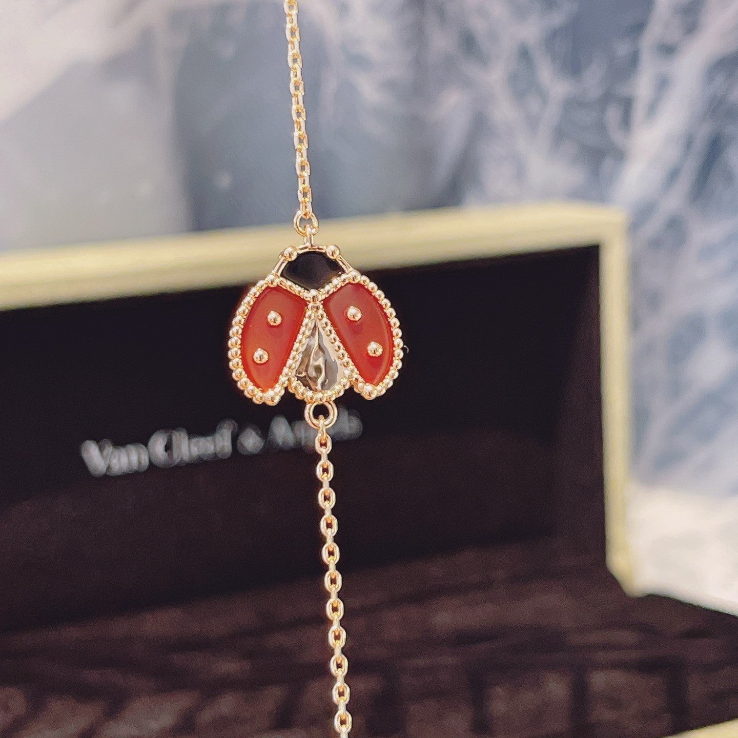 [Valéa jewellery]LUCKY SPRING 1 MOTIF PINK GOLD BRACELET