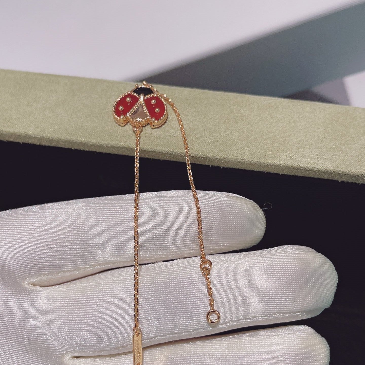 [Valéa jewellery]LUCKY SPRING 1 MOTIF PINK GOLD BRACELET